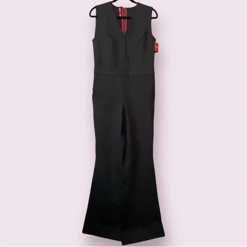 NWT SPANX The Perfect Jumpsuit, Size Medium, Classis Black Color - Picture 2 of 8